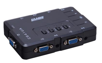 CS-41UA（USB &Audio KVM Switch, 4ports,Plastic housing）