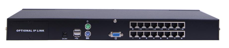 AS-9116DU （VGA Rack-Mountable KVM Switch, 16ports）