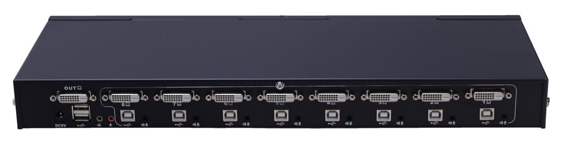 AS-9108DA (DVI Rack-Mountable KVM Switch,  8ports)