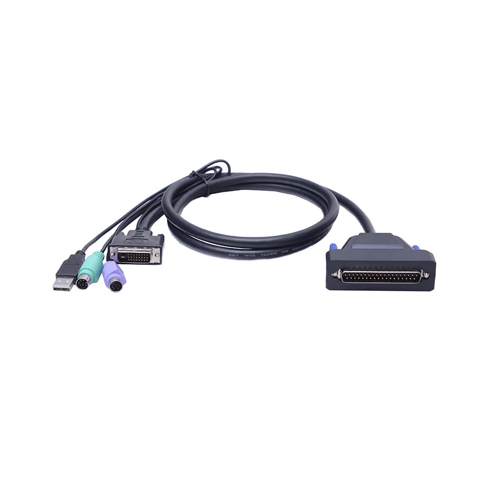 AS-9100DLS (Single Rail, 19” DVI LCD KVM Switch)