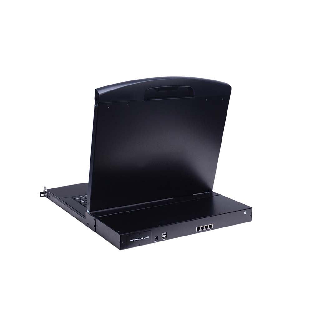 AS-9104TLS (Single Rail, Cat5 Series 19” LCD KVM Switch )